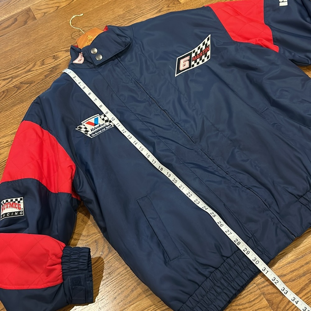 Vintage Nutmeg Racing Martin NASCAR Jacket. Rough Racing Martin #6. Size XL - Picture 11 of 17